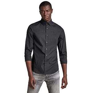 G-STAR RAW Heren Dressed Super Slim Shirt, zwart (Dk Black C271-6484), S