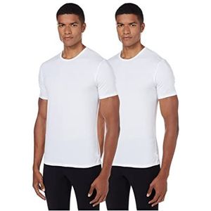 Calvin Klein 2p S/S Crew Neck 000nb1088a Heren T-shirts met korte mouwen (1 stuk), wit (wit).