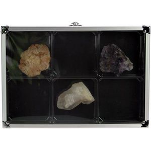 SAFE-ID - Verzamelaarsartikelen – vitrinekoffer voor mineralen en modellen Reduits 5615