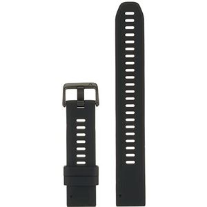 Garmin - Quick Fit horlogeband 20 mm - siliconen, zwart met zwarte gesp - maat Large