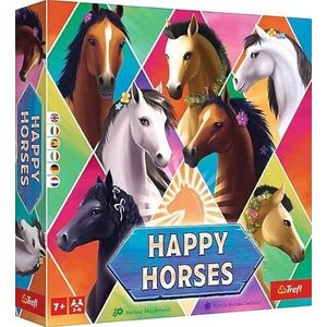 Trefl - Happy Horses – een familiespel, paarden, gezelschapsspel voor volwassenen en kinderen vanaf 7 jaar