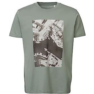ESPRIT T-shirt en jersey imprimé 100% coton, 336/Dusty Green 2, L