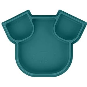 Babymoov ISY PLATE siliconen bord met vakken voor honden, blauw, 3 vakken, ideaal voor voedseldiversificatie