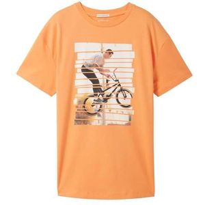 TOM TAILOR T-shirt pour garçon, 34446 - Tangerine Faded Orange, 140