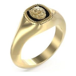 Guess - JUMR04004JWYGBK64 - Ring - Geel Goud - Roestvrij Staal