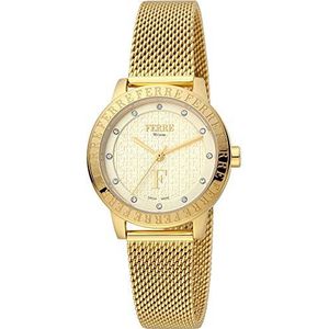 Ferrè Milano Elegant horloge FM1L174M0061, Geel goud, armband