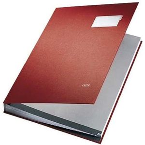 LEITZ - Papier, PP-coating, 10 vakken, rode binnenkant van buvard-papier