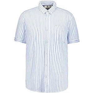 Garcia T-shirt met korte mouwen voor heren, Blauw (Stripe Blue)
