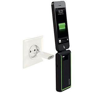 Leitz 3-in-1 oplader voor iPhone 5/5S/5C, Apple gecertificeerd, compleet, zwart, 63630095