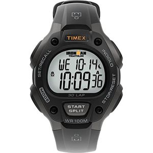 Timex - IRONMAN Running 30 LAP- sporthorloge voor heren, schokbestendig, zwart., TFV8