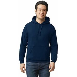 Gildan Heavy Blend Fleece Sweatshirt met capuchon voor heren, Navy Blauw
