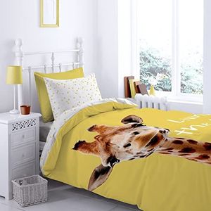 Catherine Lansfield Giraffe beddengoed 135 x 200 + 80 x 80 cm