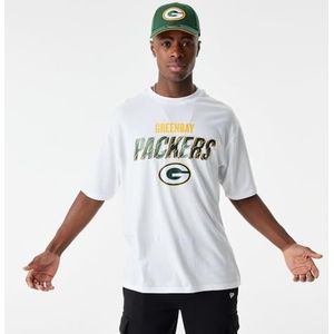 New Era Nfl Script Graphic Os Tee Grepac Whicig Green Bay Packers T-shirt voor heren