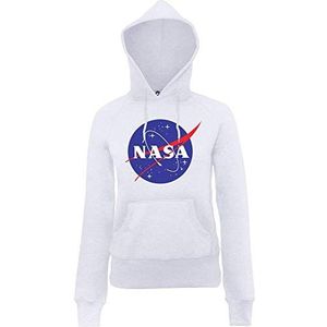 Brands In Limited NASA Classic dames hoodie met Insignia-logo, wit (white wht)