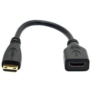 System-S Mini HDMI 1.4 Type C (stekker) naar Mini HDMI 1.4 Type C bus 15cm