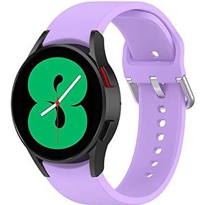 Wownadu Polsbandjes voor Samsung Galaxy Watch 6/5/4 (40 mm 44 mm), Galaxy Watch 3 41 mm, siliconen, voor dames en heren, voor Galaxy Watch 4 Classic (42 mm 46 mm) sportbandjes, 20 mm