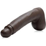 Fleshjack Christopher Milan Dildo, 22,9 cm, Zwart