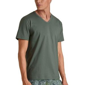 CALIDA RMX Sleep Holiday T-shirt voor heren, Laurel groen