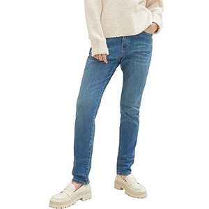 TOM TAILOR 1038347 Tapered Jeans voor dames, 10119 - versleten denim blauw