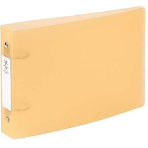 Viquel - Bristol multomap met met rug etiketten - 2 ringen, A5 (25 x 16,5 cm), oranje