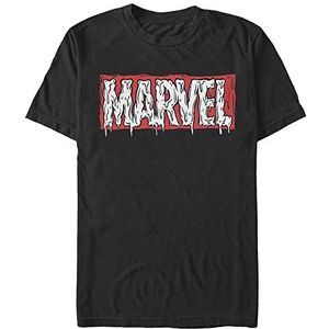 Marvel Other T-Shirt À Manches Courtes en Tissu Bio Melting Mixte, Noir, L