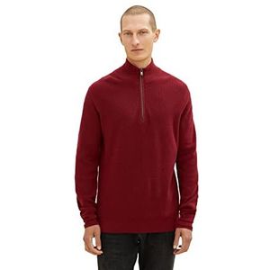 TOM TAILOR pullover heren, 30315 - Burgundy Melange