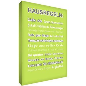 Little Helper HR128-02G Feel Good Art wandafbeelding op canvas met moderne typografische citaten, 30 x 20 cm