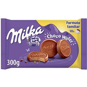 Milka Choco Wafer Gevulde wafelkoekjes en melkchocolade dekens, 300 g