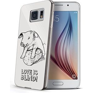 Celly BLINDGS6PIG Hoes voor Samsung Galaxy S6 (kunststof) Love is Blind