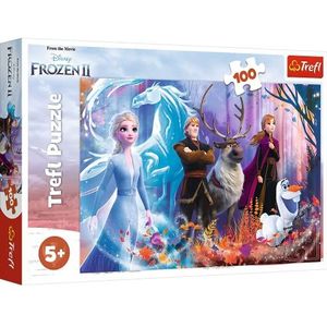 Trefl, Puzzel, magie van de ijskoningin, Disney Frozen 2, 100 stukjes, voor kinderen vanaf 5 jaar