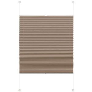 Gardinia Gardinia Clipser, ondoorzichtig, montageset incl. 2 rails, EASYFIX, taupe, 50 x 130 cm, polyester