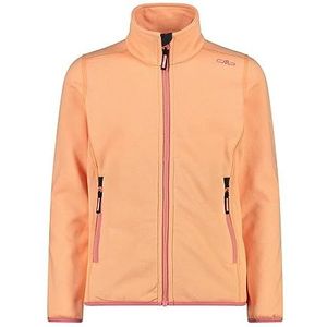 CMP Knit-tech jas voor kinderen, 3h19925, fleecejas, uniseks, kinderen, Melon-Mellon-wit
