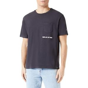 Replay T-shirt pour homme, 998 Nearly Black., XXL