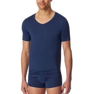 Schiesser T-shirt à col en V pour homme - Modal de qualité supérieure, Admiral_181531, M