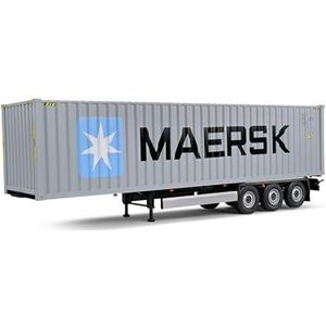 SOLIDO 1:24 Container Trailer Blauw