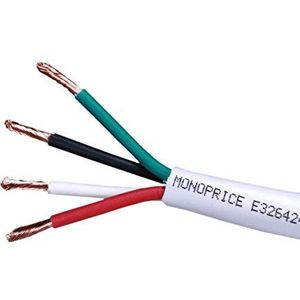 Monoprice 104043 kabel, 30 m, wit