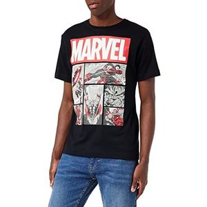 Marvel Heroes Comics T-shirt voor heren, Zwart