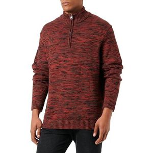 s.Oliver Veste en tricot à col montant pour homme, Noir, L