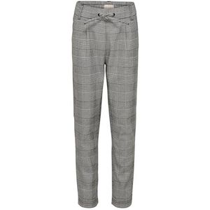 Only Girl Geruite broek, Medium Grey Melange / Checks: Checks, 116, M Grijs gemengd/Checks: Checks