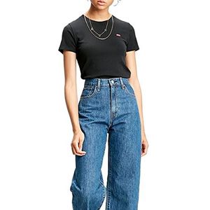 Levi's T-shirt dames, S Rib Baby Caviar Tee