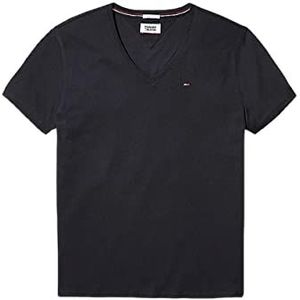 Tommy Hilfiger TJM Original Trui V-hals gebreide tops S/S voor heren, Tommy Black, XXS, Tommy Black