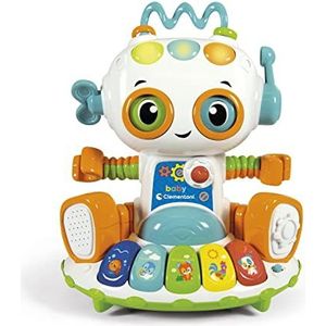 Clementoni - 52558 - Yoko, de grappige robot - spel voor de eerste leeftijd, kleine robot, educatief speelgoed, interactieve toetsen en lichteffecten, baby 12 maanden, activiteitencentrum, Franse