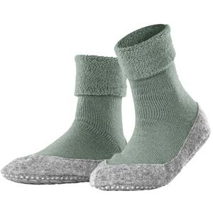 FALKE Cosyshoe W Hp Wool Grips on Sole 1 paar antislipsokken voor dames, Groene pepermunt 7477