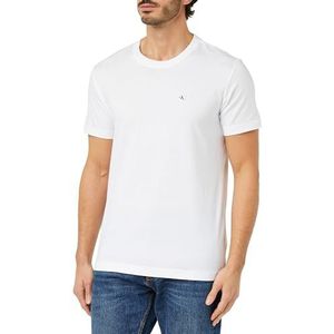 Calvin Klein Jeans Embro Badge Ck T-shirt S/S Heren gebreide tops, Helder Wit