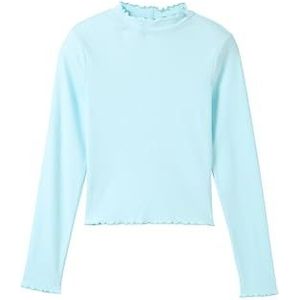 TOM TAILOR 1044852 T-shirt met lange mouwen voor meisjes, 34687 - Soft Pastel Blue