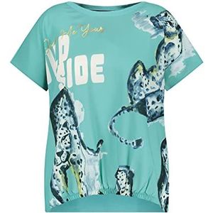 Samoon 271036-26113 Tee-shirt, Atmosphérique Imprimé 50 pour Femme, Imprimé atmosphérique, 50