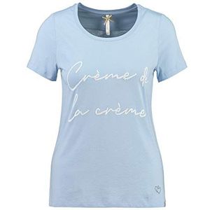 KEY LARGO Cream Round T-shirt voor dames, Lichtblauw (1216)