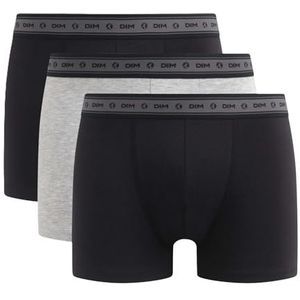 DIM DIM Good X3 boxershorts voor heren (3 stuks), zwart/parelgrijs/zwart