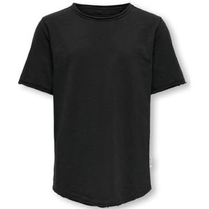 Only & sons junior Osjbenne Longy Ss Tee Jrs Noos Osjbenne Longy Ss Tee Jrs Noos T-shirt voor jongens (1 stuk), zwart.