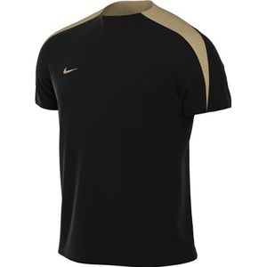 Nike Men's Shirt M Nk Df Strk Top Ss, Black/Black/Jersey Gold/Metallic Gold, FN2399-011, XS